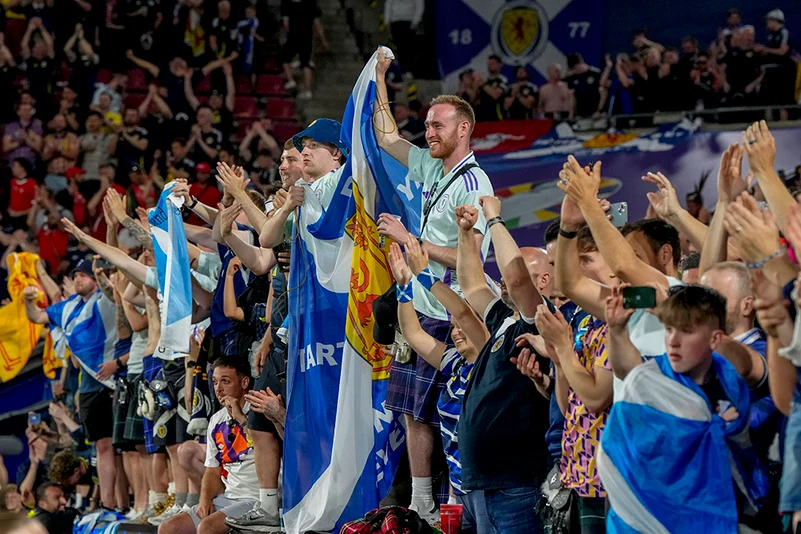 Scotland fans after the match against Switzerland 